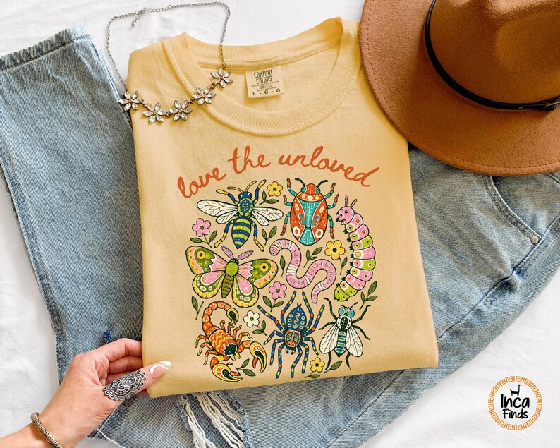 Love The Unloved Shirt, Cute Weird Animal Shirt, Bug Lover Gift, Vintage Entomology Tee, Biology Teacher Gift, Insect Lover Tee image 7
