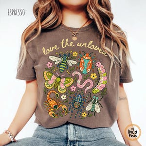 Love The Unloved Shirt, Cute Weird Animal Shirt, Bug Lover Gift, Vintage Entomology Tee, Biology Teacher Gift, Insect Lover Tee image 10