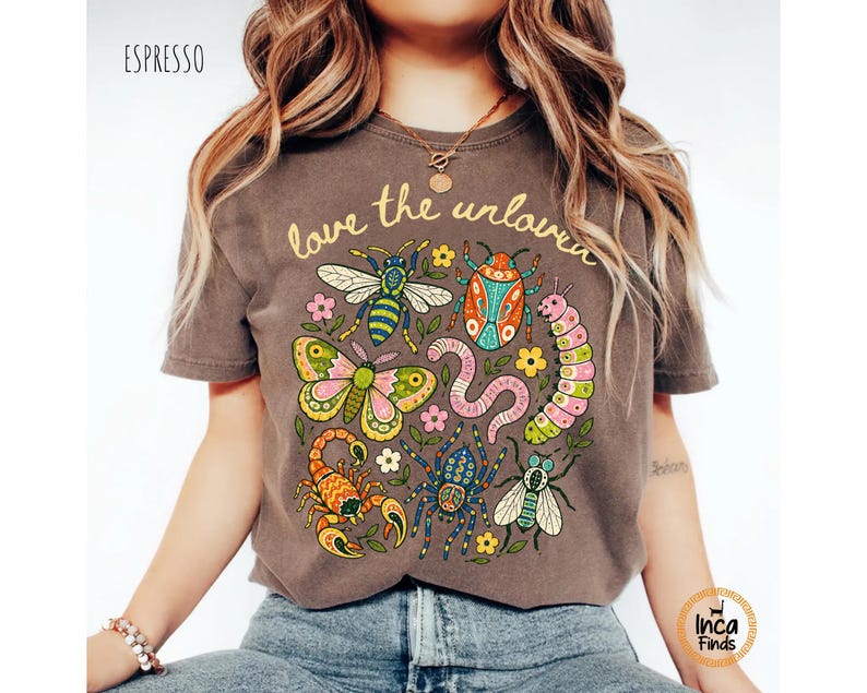 Love The Unloved Shirt, Cute Weird Animal Shirt, Bug Lover Gift, Vintage Entomology Tee, Biology Teacher Gift, Insect Lover Tee image 10