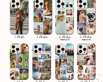 Personalized Custom Picture Collage MagSafe Phone Case, Photo Collage iPhone 17, 16, 15, 14, 13, Personalized Gift For Couples Family or Mom