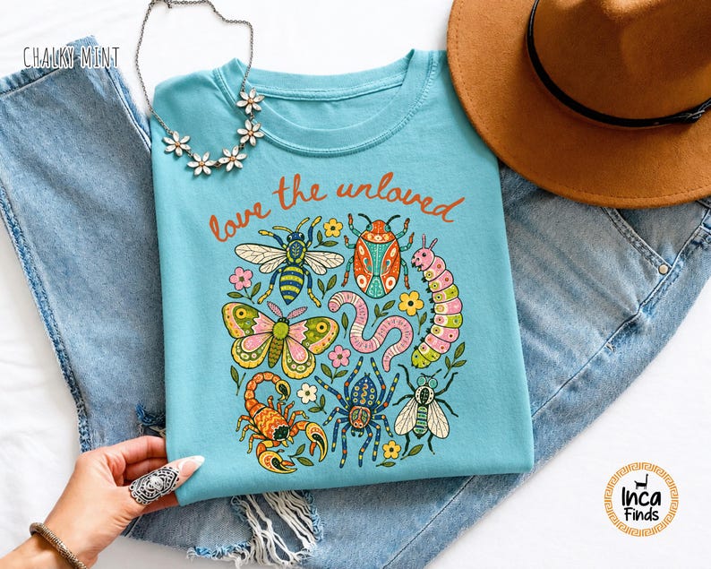Love The Unloved Shirt, Cute Weird Animal Shirt, Bug Lover Gift, Vintage Entomology Tee, Biology Teacher Gift, Insect Lover Tee image 5