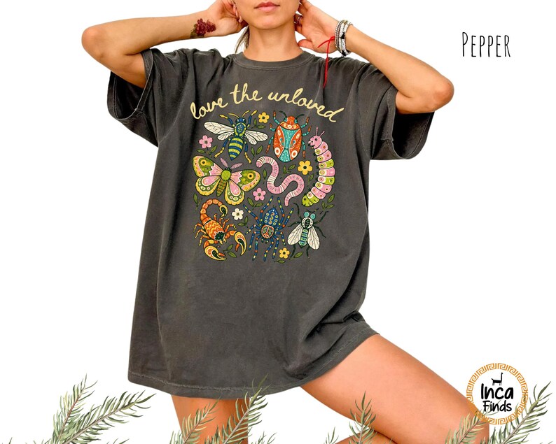 Love The Unloved Shirt, Cute Weird Animal Shirt, Bug Lover Gift, Vintage Entomology Tee, Biology Teacher Gift, Insect Lover Tee image 4