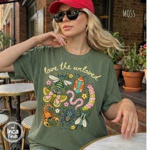 Love The Unloved Shirt, Cute Weird Animal Shirt, Bug Lover Gift, Vintage Entomology Tee, Biology Teacher Gift, Insect Lover Tee image 6