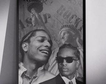 ASAP Rocky Poster | Hip Hop Rap Music Wall Art (Digital Download)