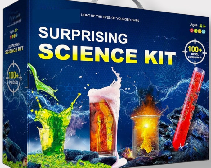 100+ Science Experiments Kit for Kids Ages 4-12 | Educational Chemistry and Physics Set, Perfect Christmas & Birthday Gift Ideas for All