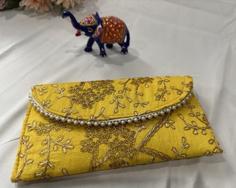 Womens Embroidered Clutch Purse Pouches