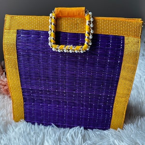 Ecofriendly handmade korai grass thamboolam bags