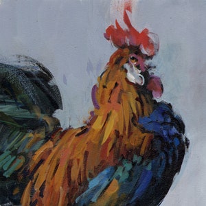 Art Print - Barnyard Animal Print Rooster by David Lloyd