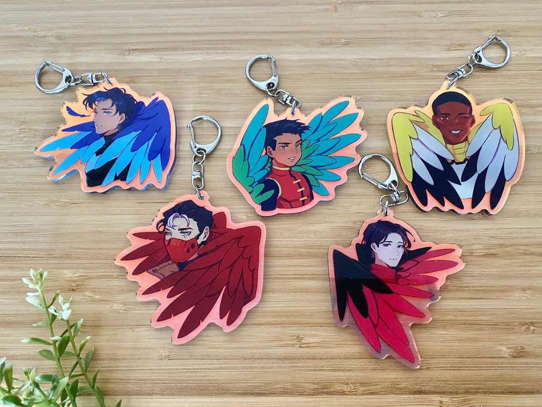 Batfam Robins - Holographic Keychains - Etsy