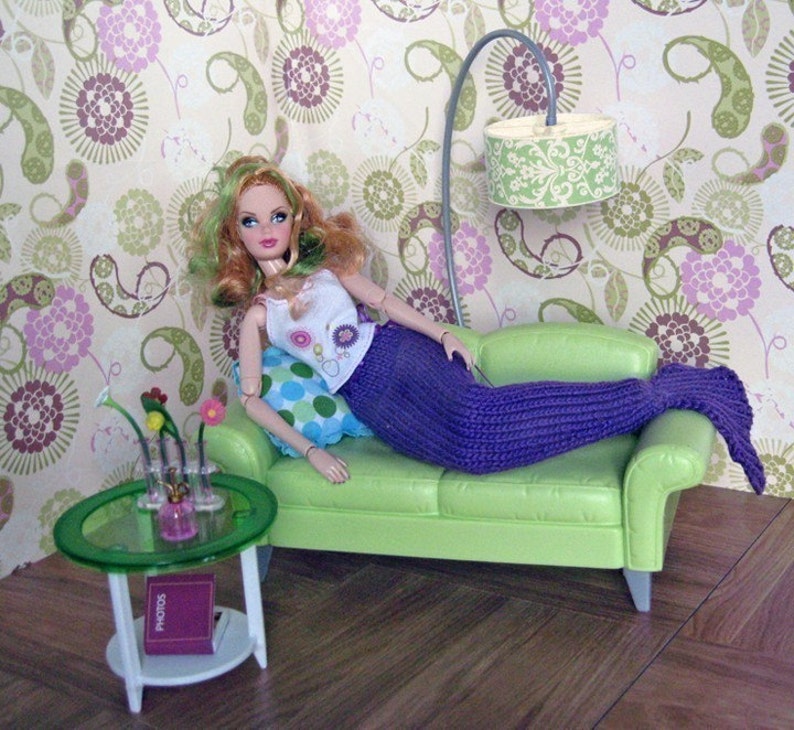 Pattern, Knit Mermaid Tail for Dolls image 4