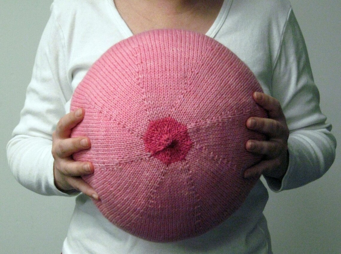 Pattern, Knit Breast Pillow Etsy