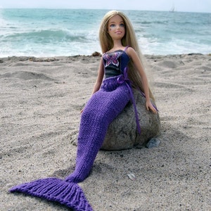 Pattern, Knit Mermaid Tail for Dolls image 2