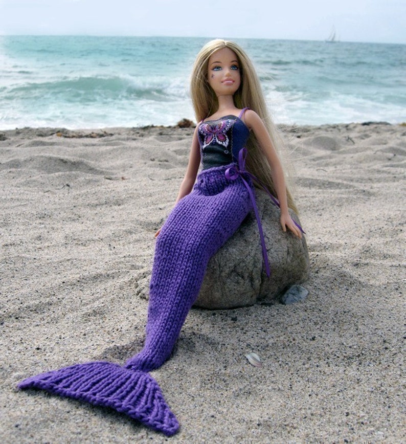 Pattern, Knit Mermaid Tail for Dolls image 2