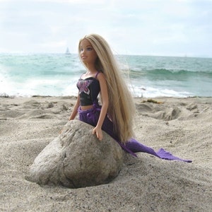 Pattern, Knit Mermaid Tail for Dolls image 3