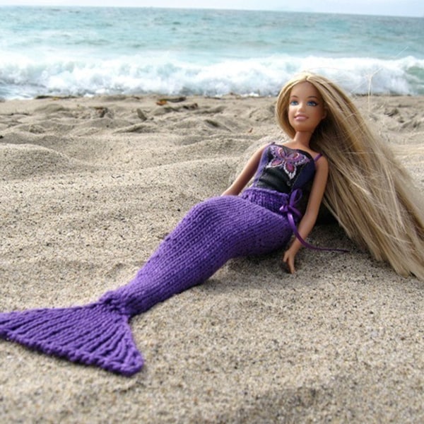 Pattern, Knit Mermaid Tail for Dolls