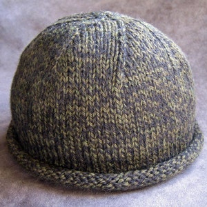 Pattern, Rolled Brim Boyfriend Hat, knit