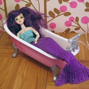 Pattern, Knit Mermaid Tail for Dolls image 5