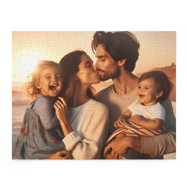 Custom Moments Photo Puzzle - Personalized Jigsaw with Your Picture - Perfect Gift for All Ages (120, 252, 500-Piece)