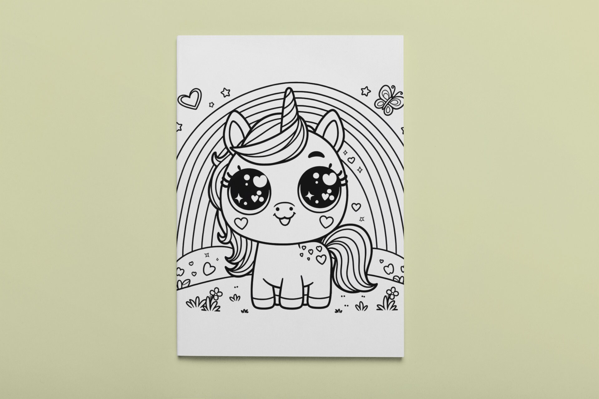 Whimsical Unicorn & Rainbow Coloring Pages for Kids - Enchanting 10
