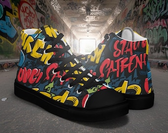 Hoge canvas heren sneakers