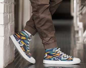 High-Top Leinenschuhe für Herren