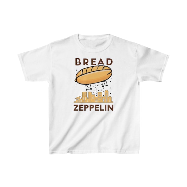Bread Zeppelin Over Cityscape