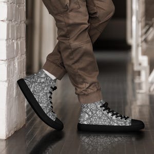 High-Top Leinenschuhe für Herren
