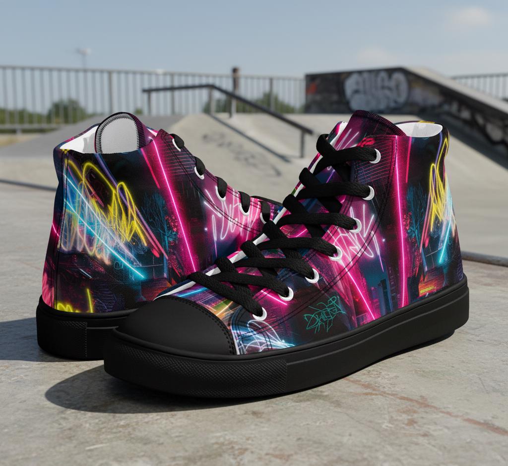 Neon Converse Shoes - Etsy