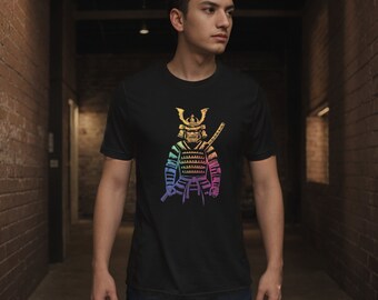Rainbow Samurai T-Shirt - Bold and Vibrant Warrior Design for Modern Style