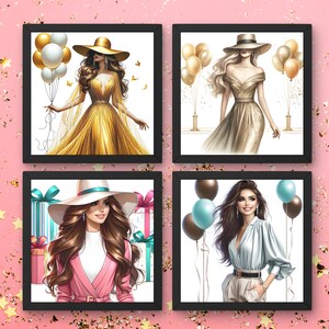 Geburtstagskind-Clipart-Bundle 12 hochwertige JPGs, Aquarell Clipart, alles Gute zum Geburtstag, Journaling Kartenherstellung, Sublimation, digitaler Download
