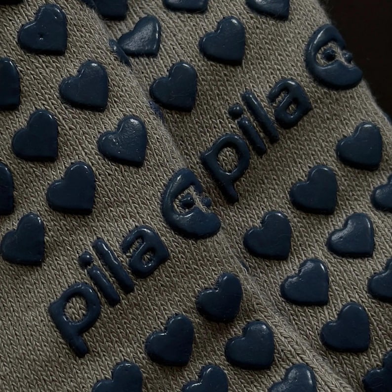 Catch of the Day Pilates Grip Socks, Embroidered Fish, Cotton Comfort image 6