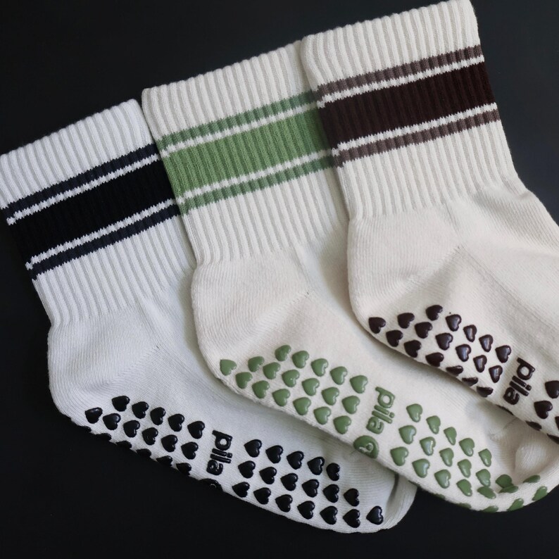 Ready for a Matcha Grip Socks, Pilates Grip Socks, Non Slip Workout Socks, Yoga Barre Socks, Fitness Gift for Women bild 6