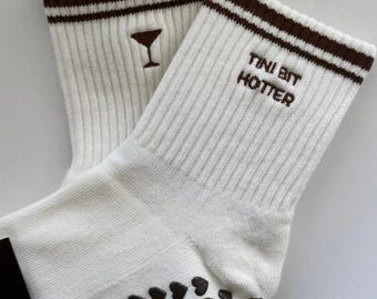 pilates grip socks, Tini Bit Hotter Grip Sock
