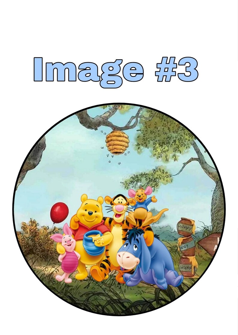 Winnie the Pooh edible Image on Edible Frosting Sugar Sheet or Printed