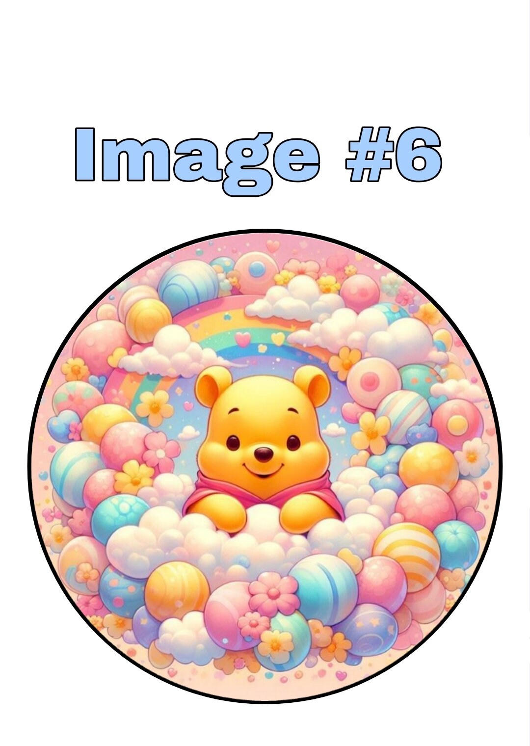 Winnie the Pooh edible Image on Edible Frosting Sugar Sheet or Printed