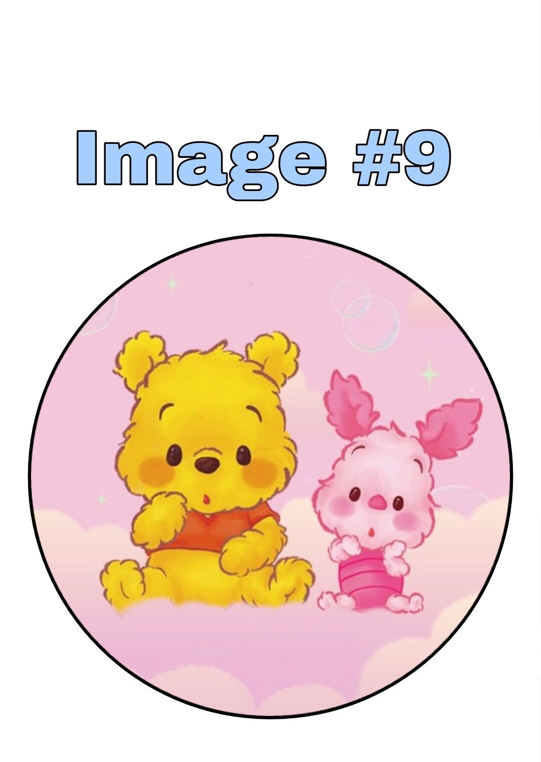Winnie the Pooh edible Image on Edible Frosting Sugar Sheet or Printed