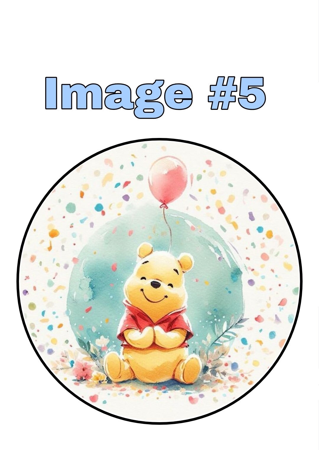Winnie the Pooh edible Image on Edible Frosting Sugar Sheet or Printed