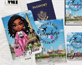 Personalized Passport Cover & Luggage Tag Set: Travel Gift