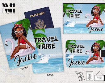 Personalized Passport Cover & Luggage Tag Set: Travel Gift