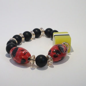 Hand Crafted Authentic African beads Bracelet Jewelry Coral