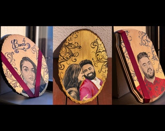 Custom hand made portraits of family members & pets for weddings, anniversaries, birthdays, gifts, and more!