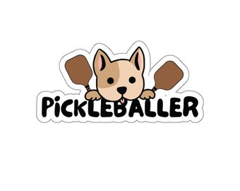 Pickleballer Dog Sticker - Deli Collection