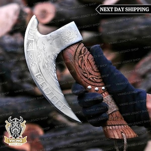 Pizza Cutter, Pizza Axe, Custom Hand Forged Viking Pizza Cutter, Viking Pizza Cutter For Valentine Gift, Rocking Pizza Cutter In Axe Style.