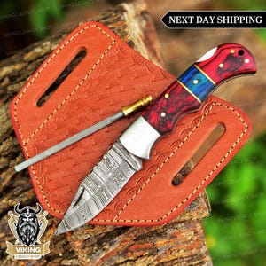 Faca Viking de aço carbono, faca Viking feita sob medida, forjada à mão para decoração de parede, ferramenta de caça com lâmina fixa dobrável de aço para campistas.