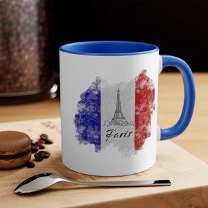 Paris Icons (Eiffel Tower, Arc de Triomphe, Notre Dame, Moulin Rouge) Mug