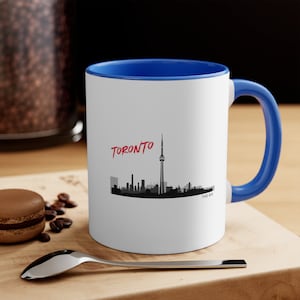 Toronto Skyline Mug - The 6IX | Toronto Office Decor | Toronto Souvenir Mug | Toronto Coffee Mug
