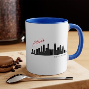 Atlanta Skyline Mug | The City in a Forest Cup | Atlanta Travel Souvenir Mug | Hotlanta Coffee Cup | Gateway to the South Mug