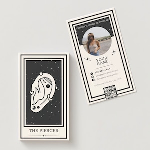 La carte de visite du perceur | Piercing | Conception de tarot