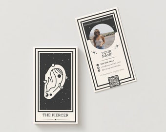 Het Piercer-visitekaartje | Doordringend | Tarot-ontwerp