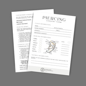 Save Time & Protect Your Business: Editable Piercing Consent Form Template